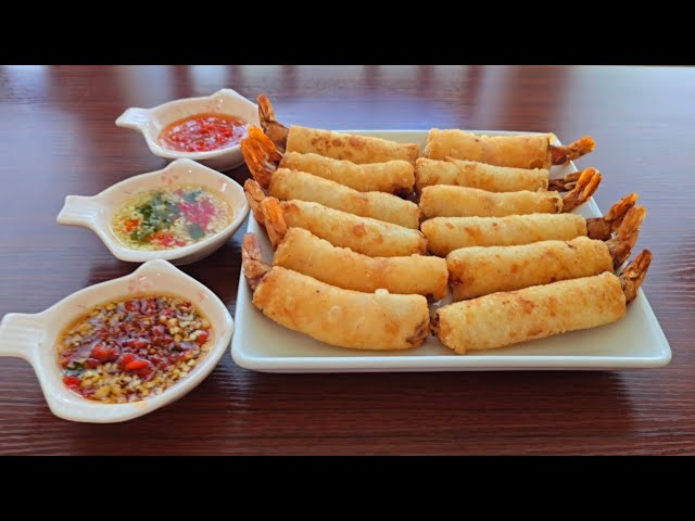 A2. Shrimp Cracker Rolls (3 Counts) - Tôm Hỏa Tiễn
