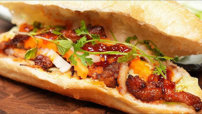 B2. Sliced Grilled Pork (No Pate) - Bánh Mì Thịt Nướng