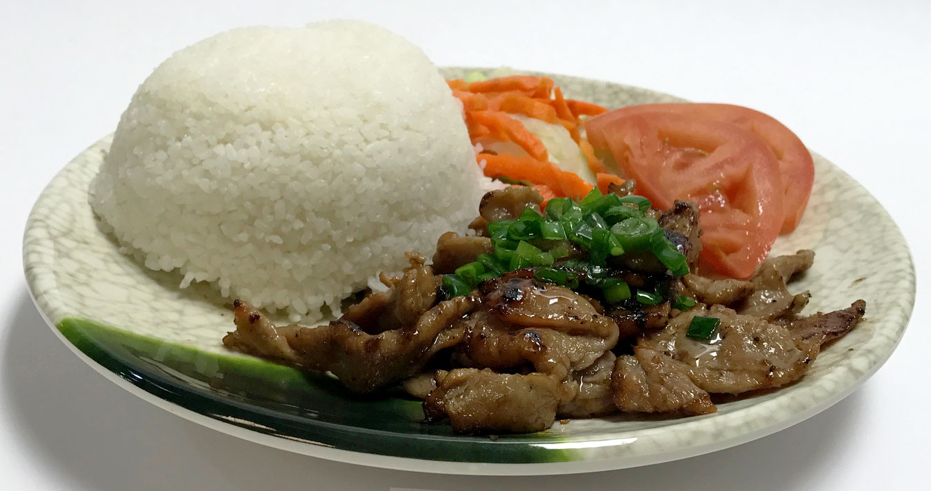 R4. Sliced Grilled Pork Rice - Cơm Thịt Nướng